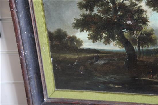 After Jacob Van Ruisdael (1628-1682) Trees in a stormy landscape, 20.5 x 24in.